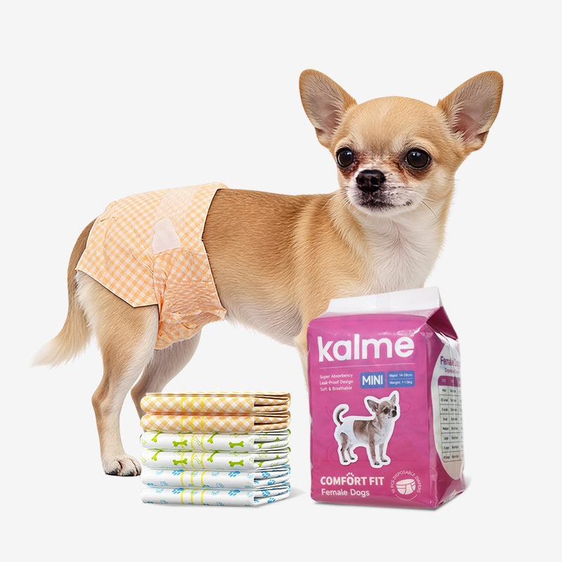 Comfort Fit Female Dogs Diapers - Size Mini