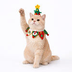 Load image into Gallery viewer, Christmas Pet Scarf Hat – Cute Holiday Costume