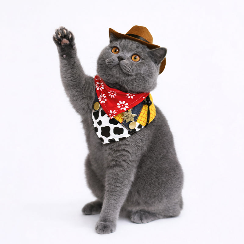 Western Denim Pet Bib