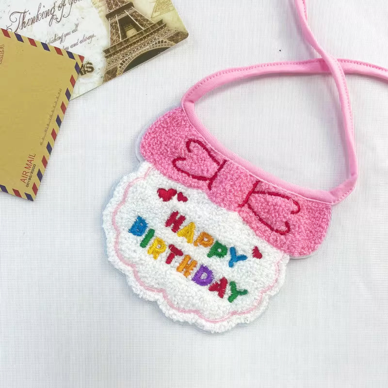 Pet Birthday Bandana & Hat Set, Party Outfit