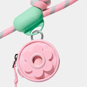 Cute Floral Dog Waste Bag Holder – Stylish & Portable for Daily Walks