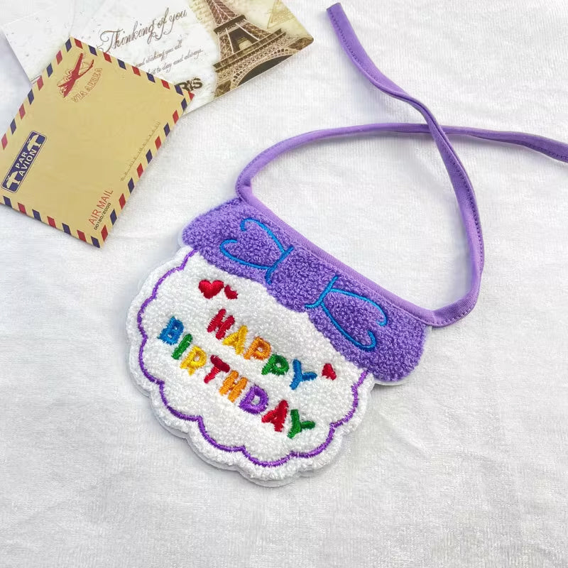 Pet Birthday Bandana & Hat Set, Party Outfit