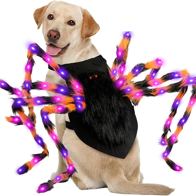 Realistic Furry Spider Pet Costume – Funny Halloween Outfit for Dogs & Cats