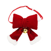 Christmas Pet Collar Pendant – Cute Cartoon Charm with Bow & Bell for Dogs & Cats