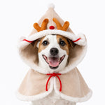 Load image into Gallery viewer, Cute Christmas Reindeer Pet Cape – Soft Hooded Costume for Dogs &amp; Cats